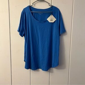 Ava & Viv Blue Relaxed Short Sleeve T-Shirt